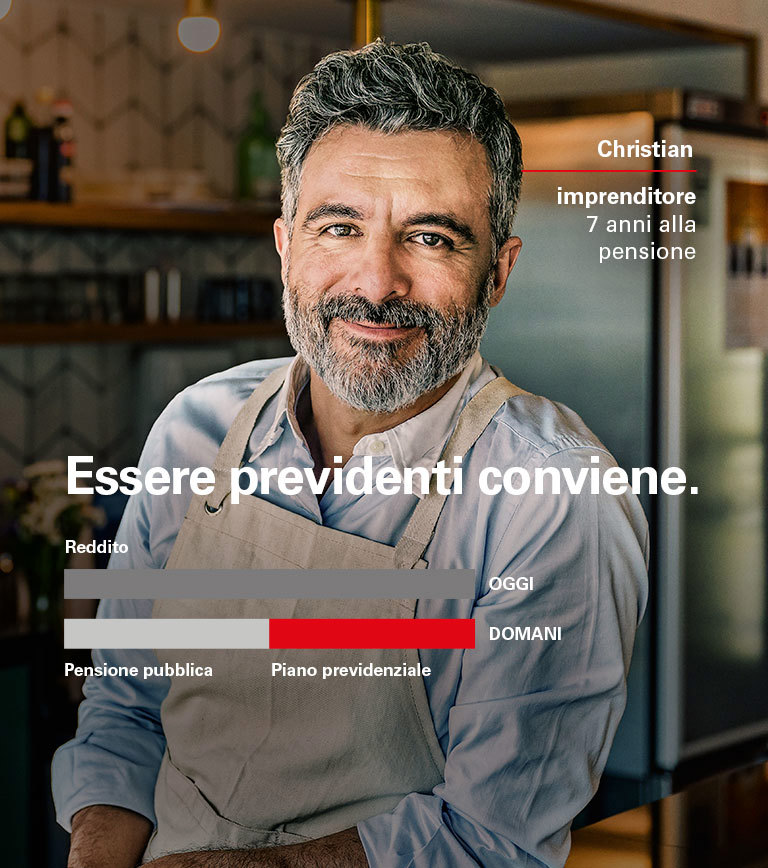 Previdenza Christin imprenditore 7 anni alla pensione