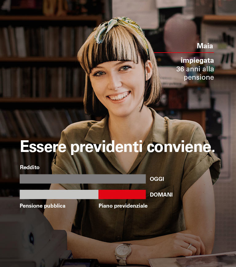 Previdenza Maia impiegata 36 anni alla pensione